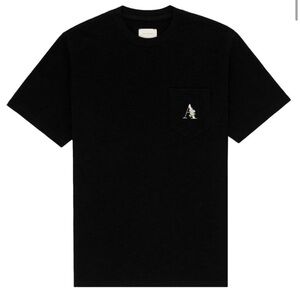 Aime Leon Dore Black Tee with Pocket Embroidery A Large L